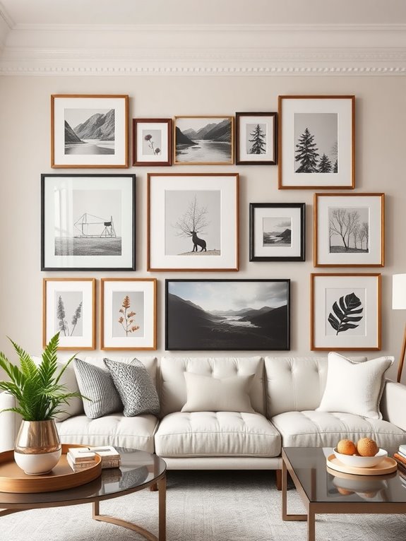affordable art gallery wall