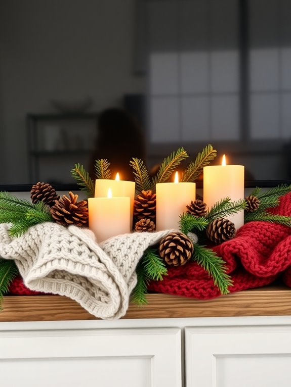 aromatic candles for warmth