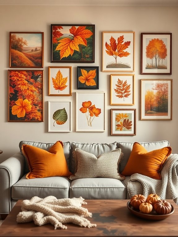 autumn artwork enhances coziness
