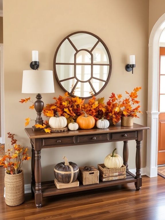 autumn foliage indoor decor