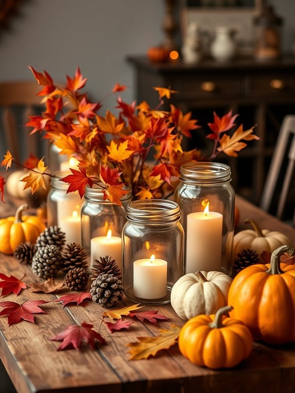 autumn inspired centerpiece creation