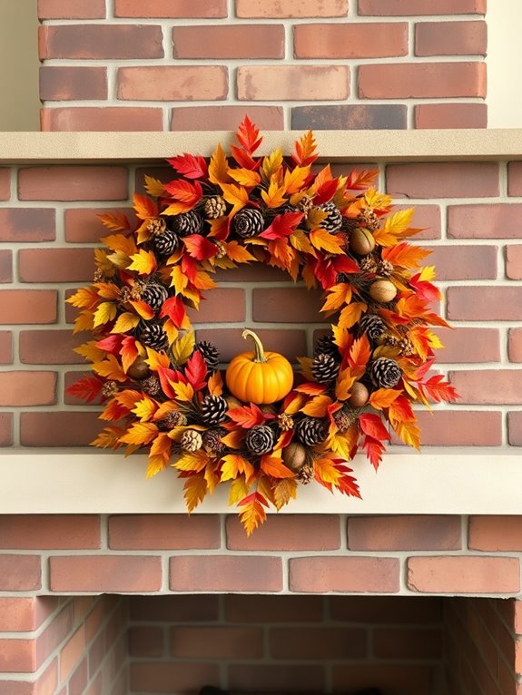 autumn inspired natural wreath crafting