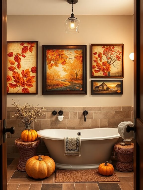 autumn inspired nature wall art