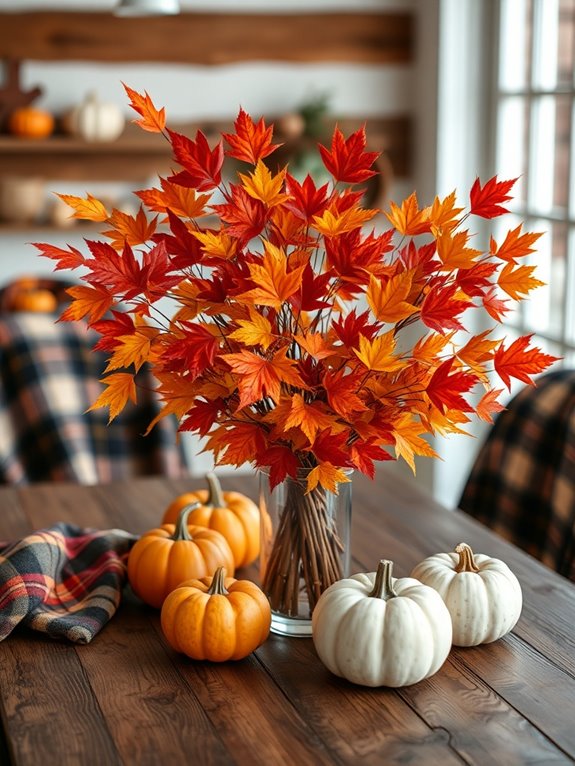 autumn leaves stunning centerpieces