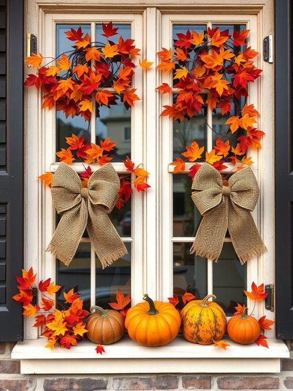 autumn window decoration ideas