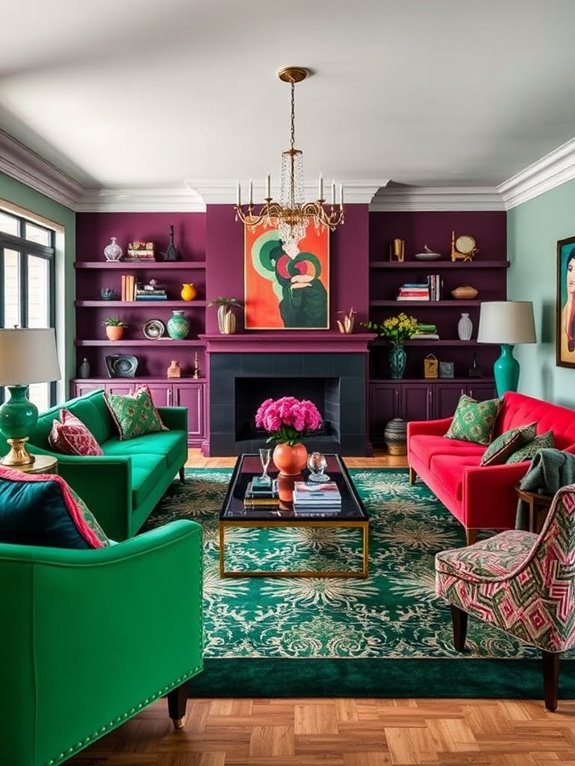 bold color palettes transform spaces