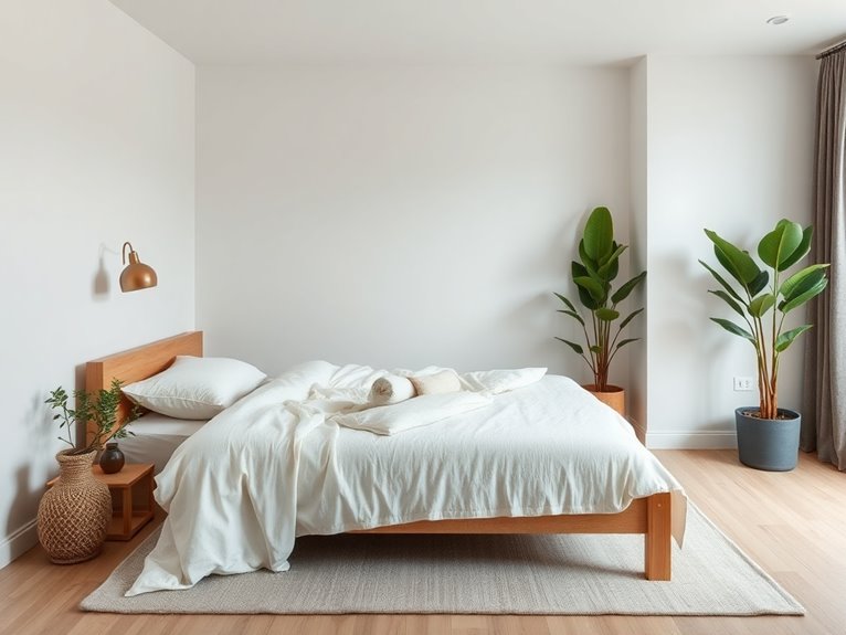 budget friendly peaceful bedroom