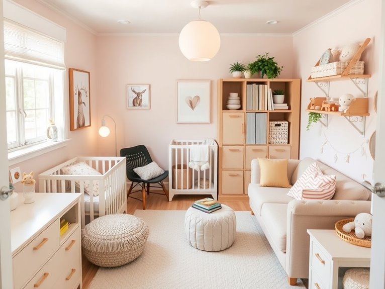 budget friendly tiny nursery design