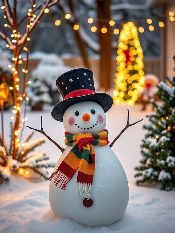 build a charming snowperson