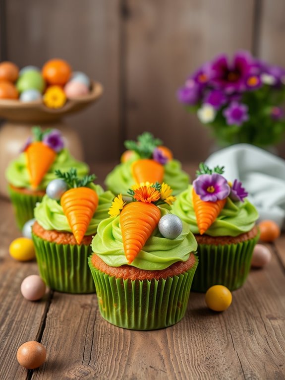 carrot patch cupcakes delight