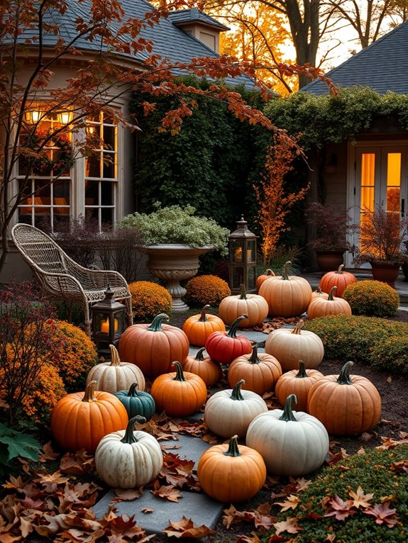 charming autumn pumpkin decor