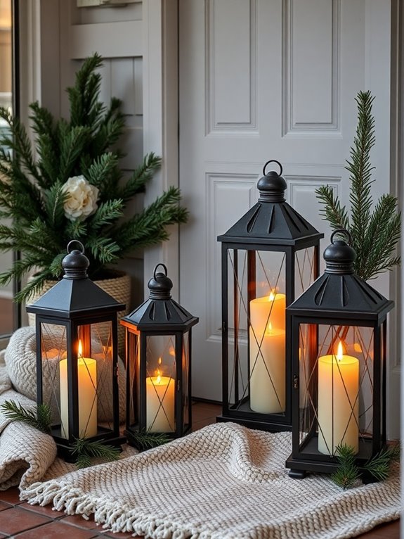 charming entryway decorative lanterns