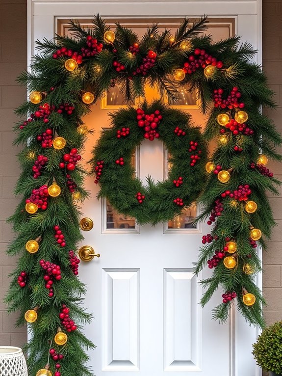 cheerful garland holiday decor
