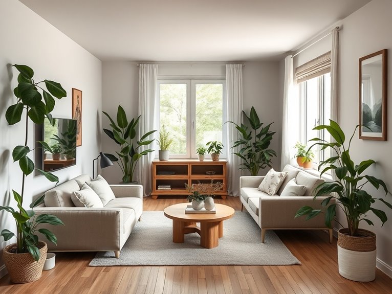 chic calm tiny home decor