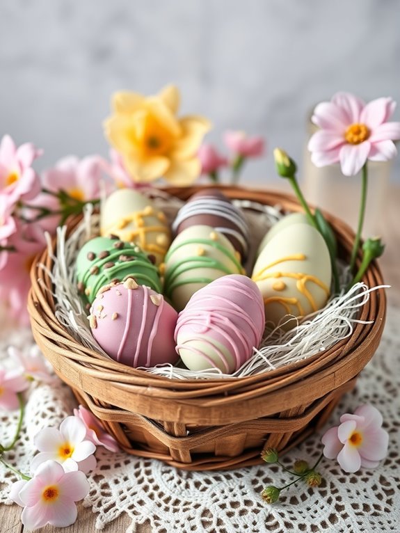 chocolate dipped easter eggs delight