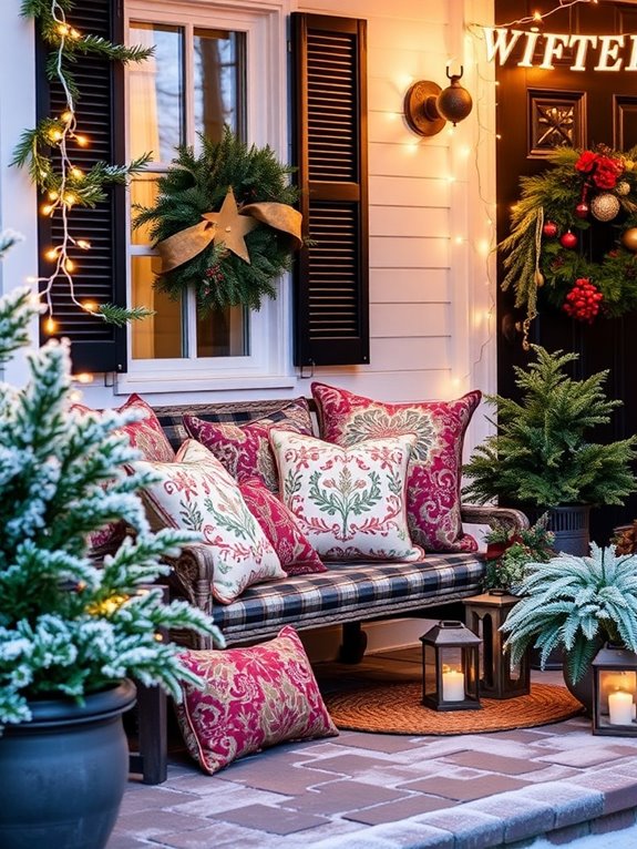 colorful pillows enhance spaces