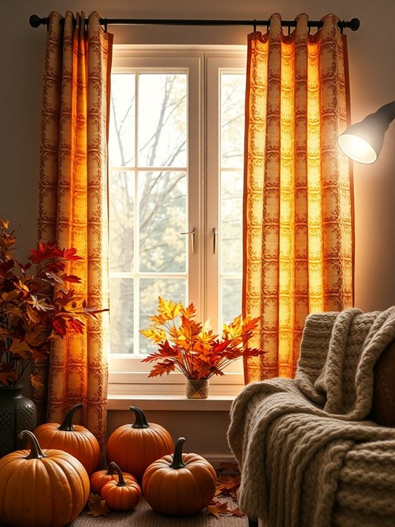 cozy autumn curtain transformation