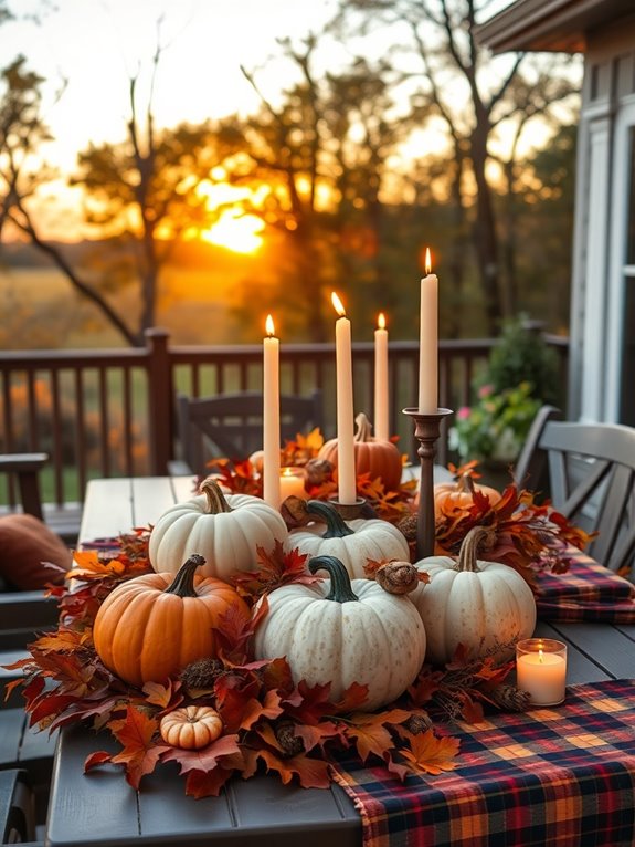 cozy autumn table setting