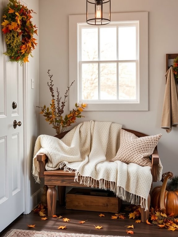 cozy blankets for ambiance