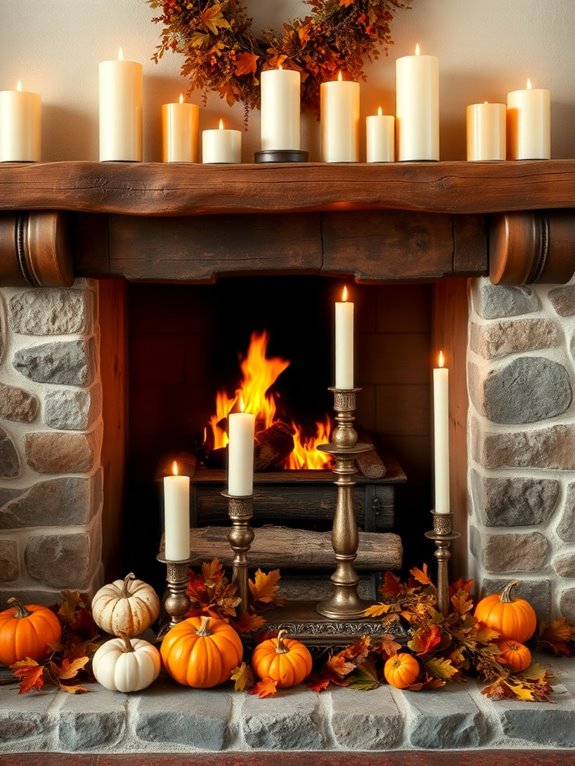 cozy candle display ideas