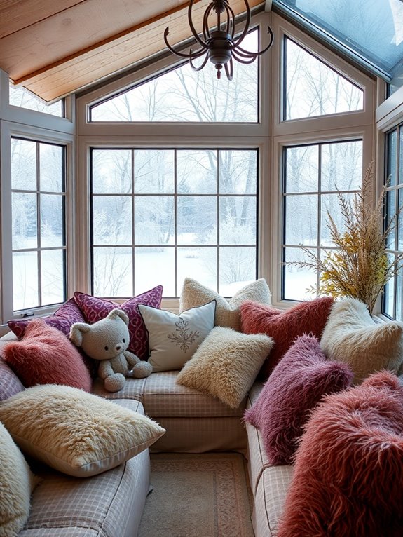 cozy cushions for winter warmth
