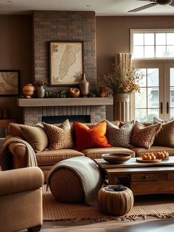 cozy earthy fall decor