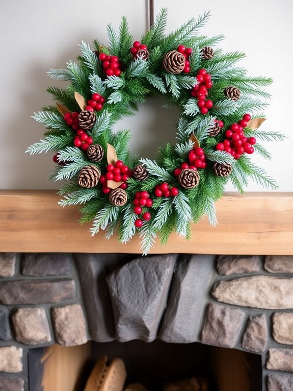 cozy evergreen wreath crafting