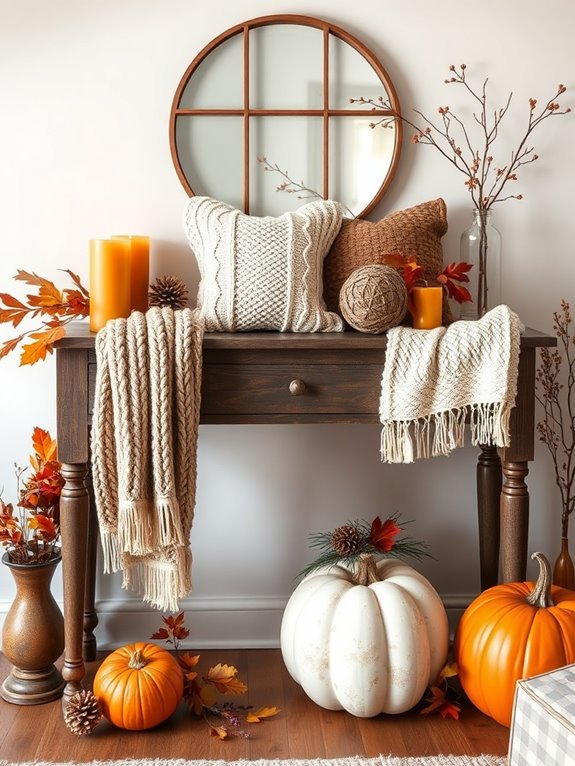 cozy fabrics for fall decor
