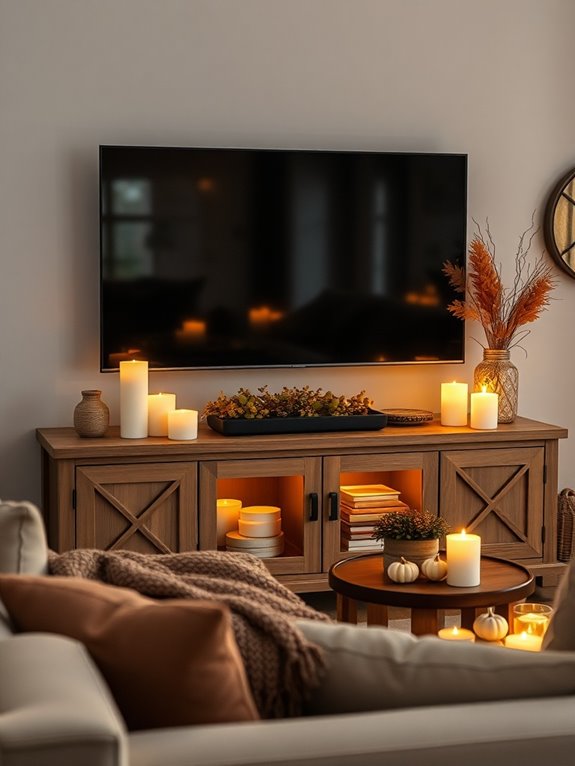 cozy fall ambiance lighting