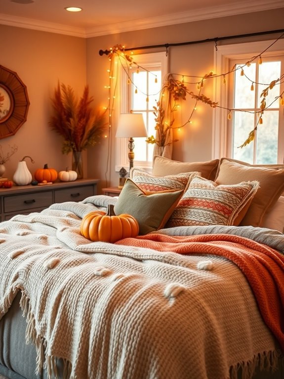 cozy fall bedroom decor