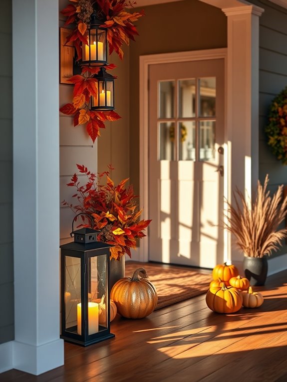 cozy fall decorative lanterns
