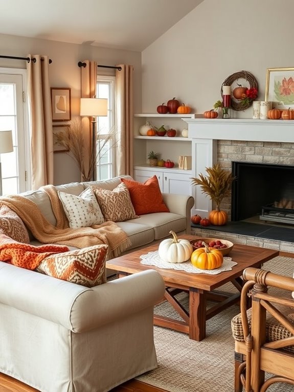 cozy fall living room decor