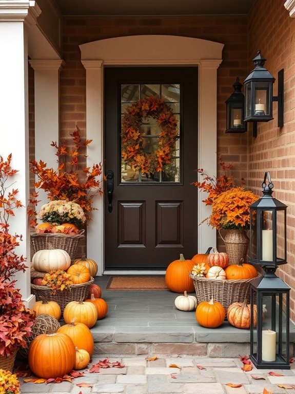 cozy fall outdoor decor