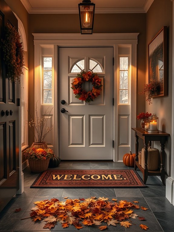 cozy fall welcome mats