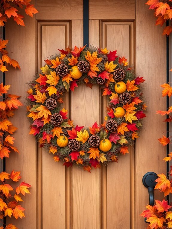 cozy fall wreath creation