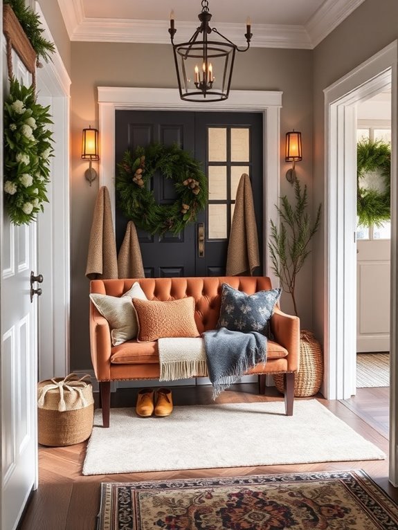 cozy foyer seating options
