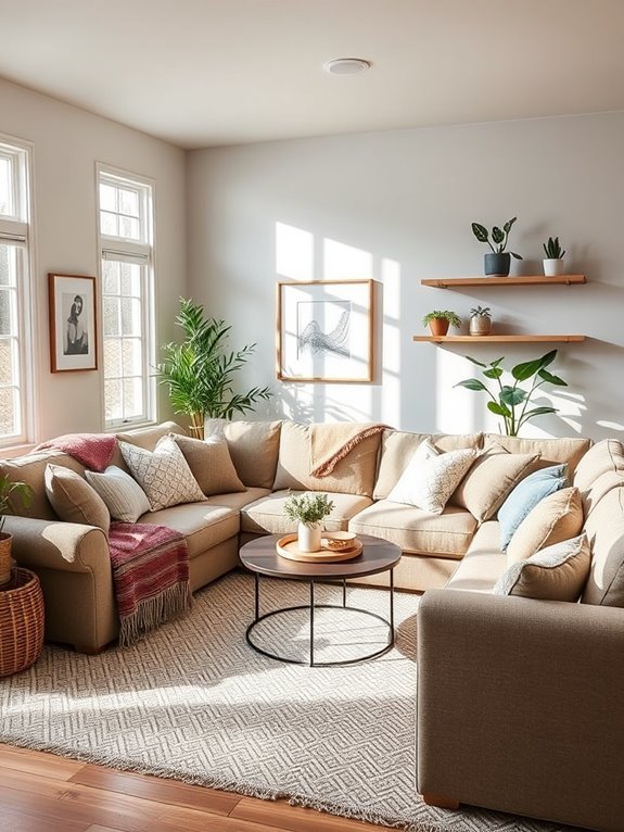 cozy furniture arrangement layout