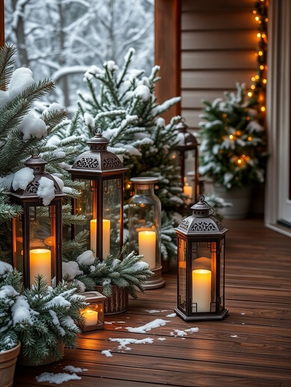 cozy glow of lanterns
