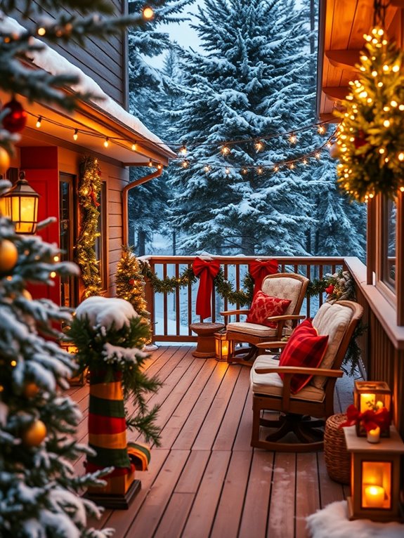 cozy holiday outdoor decor