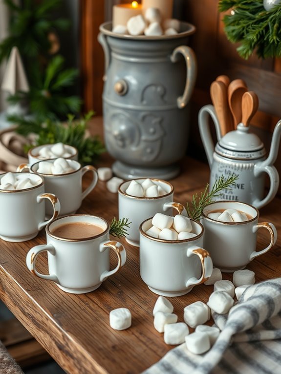 cozy hot cocoa station