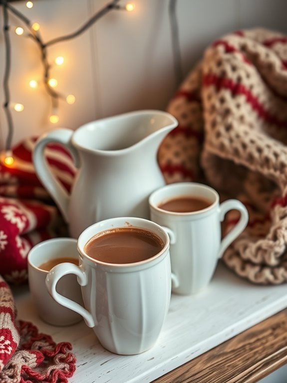 cozy hot cocoa station