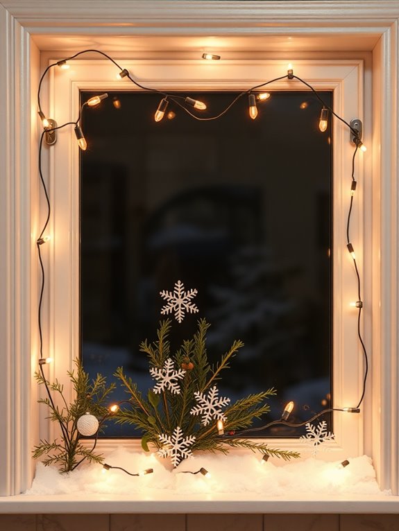 cozy kitchen window lights