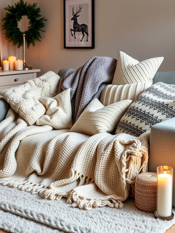 cozy layered textile fortress