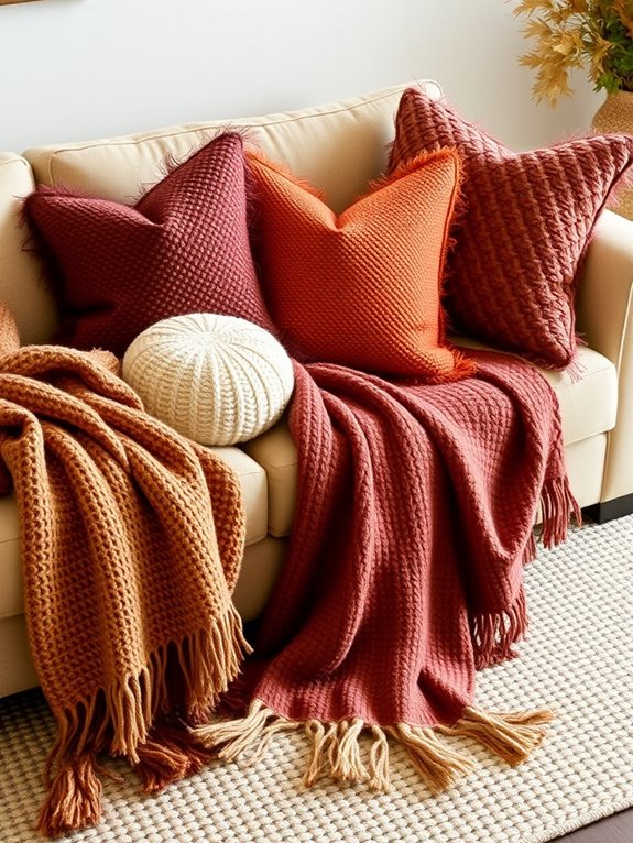 cozy layered textures invitation