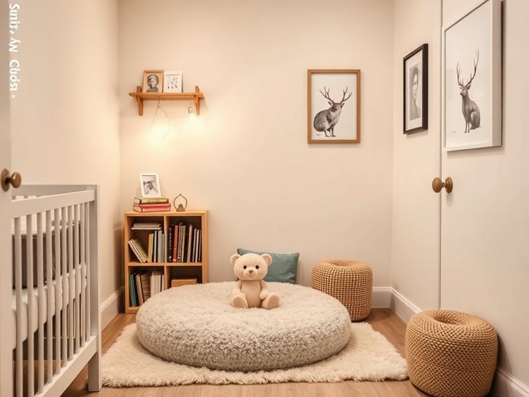 cozy nursery reading nook