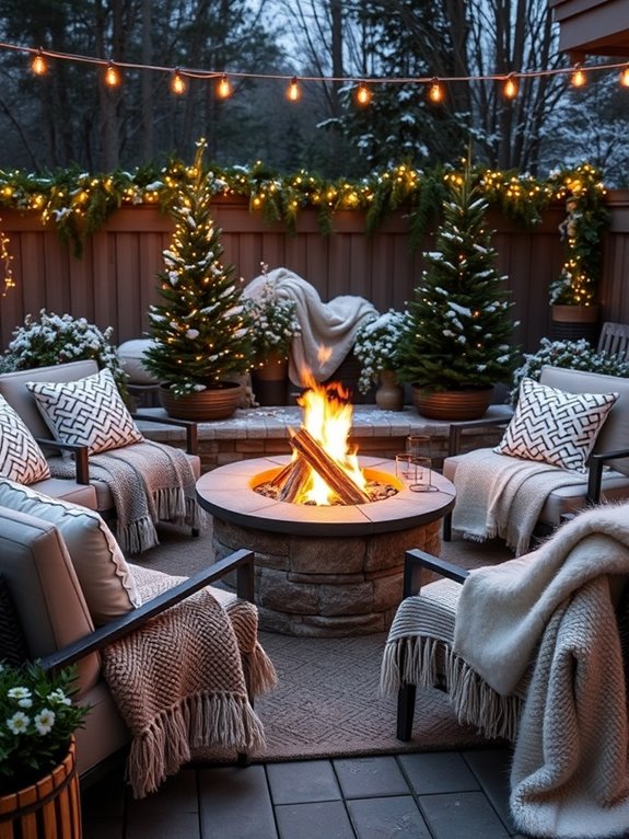cozy outdoor fire pit