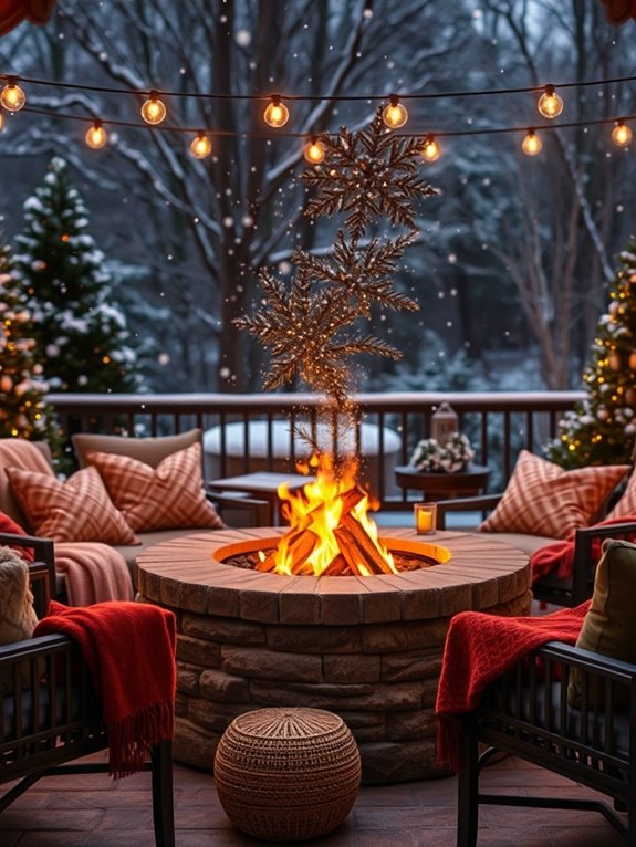 cozy outdoor fire pit