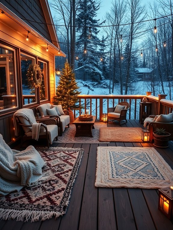 cozy outdoor rugs enhance comfort
