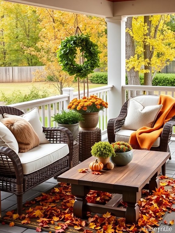 cozy outdoor seating options