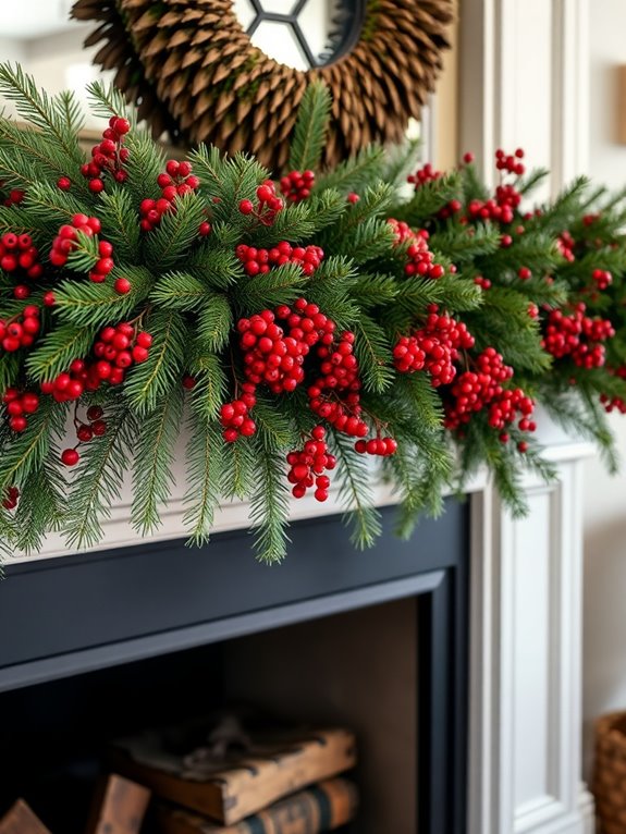 cozy pinecone berry arrangements